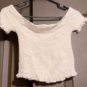 White crop top